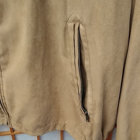 Weatherproof Micro-Suede Bomber Style Jacket - Picture 3 of 9